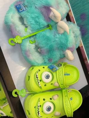 Obsessed! 💙💚 #monstersinc #crocs #fyp #pixar #disneyplusvoices #sulley #disney #mikewazowski #viral #mu #trending #disneytiktok 