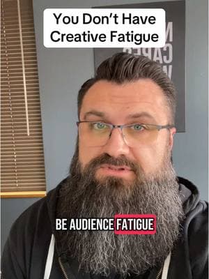 Odds are you do not have creative fatigue when it comes to your Facebook ads.  #FacebookAds #facebooktips #facebookmarketing #facebookads2025 #facebookmarketingtips #digitalmarketingtips #digitalmarketing2025 