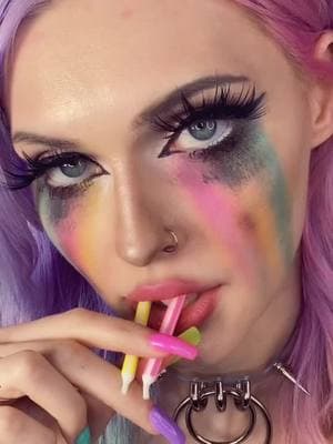 I wanna be a europhoria character 👀 💕👑💕 #rainbowhair #arcticfoxhaircolor #euphoriamakeup #rainbowmakeup #undiscoveredmua 