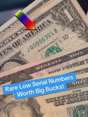 #low #number #dollar #serial #fancy #Coin #money #cash #bill #penny #nickel #dime #quarter #gold #silver #antique #FYP #viral #ericmiller 