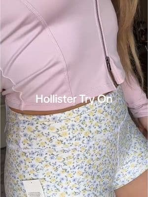 apply to be a hollister partner in my bio #hollisterpartner @hollister  I’m wearing the gilly hicks active recharge zip up light lilac, shortie 3” white floral, tipped cami black, bubble skortie black Everything in size medium  #influencerprograms #creatorprogram #freeproducts #creatorsearchinsight #gillyhicks 