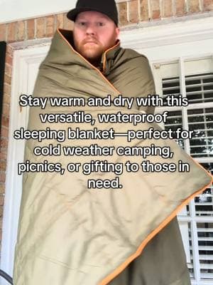 Such a great gift idea! #camping #outdoorblanket #waterproofblanket #OutdoorGear #CampingEssentials #WinterComfort #TravelBlanket #PicnicReady  #GiftForGood #giftideas #homeless #windproof #musthaves #fathersdaygift #tiktokmademebuyit #blanket 