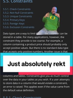 Replying to @Avery Warwick Let this be the final database discussion. #sql #postgres #learntocode #learnsql #python #bigdata #bigdataanalytics #softwareengineer #software #elonmusk #doge 