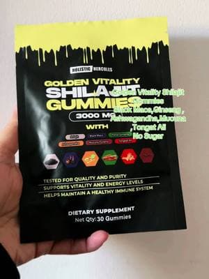 Golden Vitality Shilajit Gummies - Black Maca - Ginseng - Ashwagandha - Mucuna - Tongat Ali - No Sugar #HolisticHercules#holisticherculessupplements #@Holistic Hercules @HolisticHercules #Episode490#creatersearchingsight #Karunasreview #shilajit #