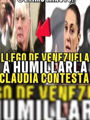 CLAUDIA BOTA DE SU MAÑANERA A VENEZOLANA QUE QUISO DAR ORDENES PARA MEJORAR EL PAIS ¡INCREIBLE!#noticiasdeultimahora #claudiasheimbaum #noticias #mañanera #ultimahora #noticiasenespañol #sheinbaum2025 