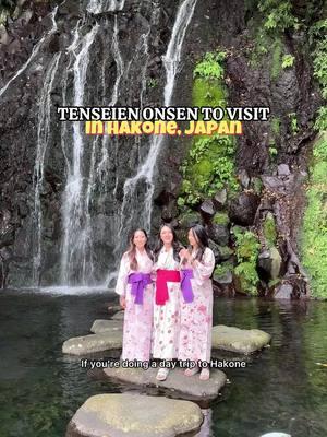 Here’s what our Tenseien Onsen in #Hakone experience looked like 💗 we were looking for a day pass one and I believe this is the only one in the area ⛩️ #japantiktok #onsen #japantravel #daytrip 