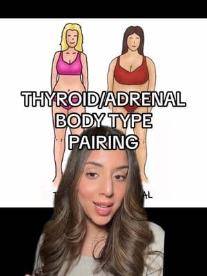 Can you be more than one body type?? YES! & the ✨THYROID/ADRENAL✨ body type pairing is one of the most common since the adrenal glands and thyroid are soooo interconnected and share common signs of hormonal imbalance. This hormonal body type pairing tends to carry weight around the midsection and upper body due to the influences of low thyroid function & excess cortisol. This contributes to “cortisol belly” and a slow metabolism, making it feel impossible to lose weight and maintain energy. In my practice, I call these the “Burnt Out Boss Babe” archetype clients - the ambitious, high achievers who are stuck in hustle mode and completely burnt out, running on stress hormones and caffeine and struggling to keep up with the demand in their busy lives. But there is a solution and it’s based on balancing hustle mode with SELF CARE - in the form of eating enough, exercising mindfully (and not overdoing it), and providing your body with the foundation it needs to have a more robust stress response 🤝  #creatorsearchinsights  #thyroidbodytype #adrenalbodytype #hormonalbodytyping #cortisolbelly #hypothyroidismweightloss #signsofhormonalimbalance 