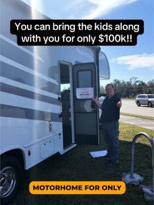 A motorhome with bunks so you can bring the kids with you for only $100k!! #rvcamping #motorhomelife #vacations 