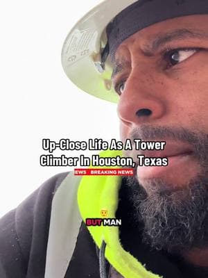 Upclose Life as a tower climber in Houston, Texas right off the freeway of beltway 8 #tow#towerclimbero#professionalatworkw#towerclimbersofamericag#lightbulb