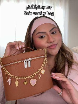 🎀💫 girlifying my @Saie vanity bag! I’ve never seen anyone else do this, so if you try it out