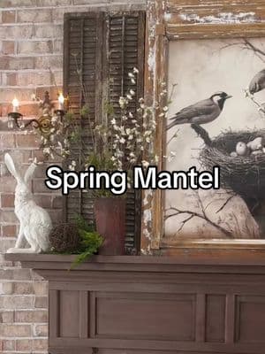 I wanted a very springy fireplace mantel that felt fresh. #manteldecor #mantel #fireplacemantel #dailyinspiration #dailyinsta #inspiration #Home #homedecor #spring #springdecor 