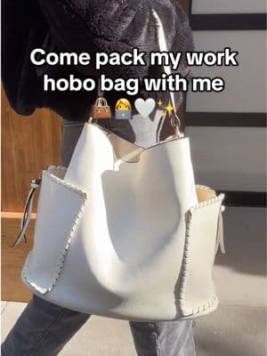 Just an office girlie with her white hobo bag!👩‍💻✨ #outfitinspo #ootdfashion #spotlightfinds #inspo #streetwear #spring #white #hobobag #girly #officegirl #sugubag  