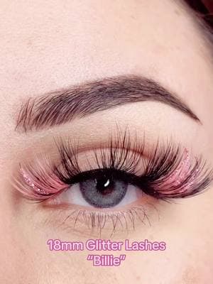 The cutest 18mm Glitter Lashes “Billie”, search the name in our site , will pop up .shop link in Bio #striplashes #lashvendor #wholesalelashes #glitterlashes #privatelabellashes #wholesalelashesvendors 