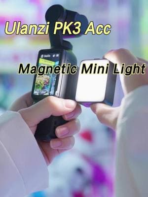 💡Instant lighting boost for your pocket 3, anytime, anywhere! #ulanzi #pocket3accessories #pocket3 #osmopocket3 #magneticlight #contentcreator #vlogessentials #creatorkit