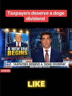 Taxpayers deserve a doge  dividend #usa_tiktok #doge #trump #elon #musk #USAID #usa #fypシ゚viral #2025 #🇺🇸 #republicans #democrats #fox #biden #american 