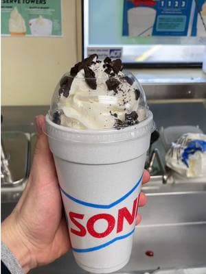 Oreo Blast with Whip 😋#pov #sonic #fypツ #sonicdrivein #milkshake #papasfreezeria #icecream #foryoupage 