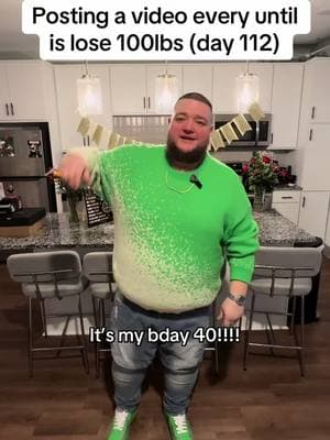 Posting a video everyday until I lose 100lbs (day 112)  40 Gang 💚 it’s my birthday  #100lbs #losingweight #weightlossjourney #birthday #grind #motivation #lockedin #fresh #update #progress #fatboy #bigfella #losing100pounds #contentcreator #explore #fyp #fresh #fly #foryoupage #fatloss #inspiration #begreat #grindmode #consistency #everyday #explorepage #instagood #enjoy #bday #40 #birthday #diet 