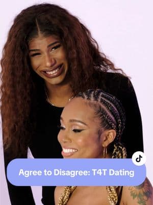 How do people in their 20s feel about #t4t dating? Go to our YouTube channel to see the rest of the hot takes! #queertiktok #transtiktok #transwomen #relationships 