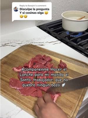 Replying to @Baraja’s Me toco cocinar porque no sobro de lo que hize para cenar Ya que estaba muy rico 😂😂😂 #loncheparamiesposo #cocinando #cocina #tiktokshopping #ttshopdeals #velosan #nonstickpans #nonstickcookware 