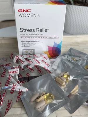 GNC Women’s Stress Relief Vitapak on sale now on the TikTok shop for $30.98 sold by GNC Live Well@sellwithtiktokshop_us #TikTokShop @GNC Live Well #GNC #womenstressrelief #shopblackowned #mia_manhattan_ny 