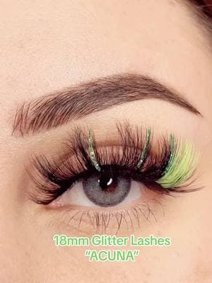 18mm Glitter Lashes “ACUNA”. So cute! Search the name in our site , it will pop up . Shop link in Bio #striplashes #lashvendor #wholesalelashes #glitterlashes #privatelabellashes #wholesalelashesvendors 