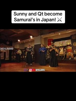 Sunny and Qt become Samurai’s in Japan! #sunnychristinaaa #sunnychristina #sunnyandqt #qtclaps #travelathon2025 #tokyo #miamitiktok #trending #usneverthem #fyp 