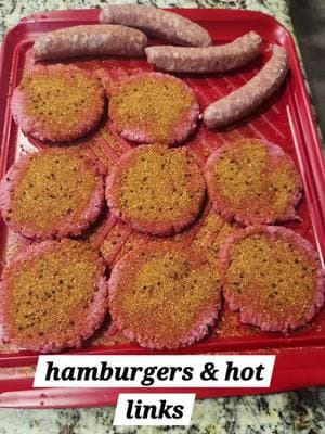 hamburgers on the pitboss...so good..#fypシ #fyp #like #california #fypage #share #follow #pitboss #hamburger #hotlinks #smoke #seasoning 