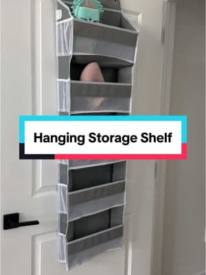 No storage, no problem! This hanging storage shelf is perfect for small homes and apartments, dorm, rooms, or when you just need some extra space and don’t have it. The shelves are structured and there’s lots of space to store many items! ##hangingstorage##storageshelf##smallspaceliving##smallspace##extrastorage##homeessentials