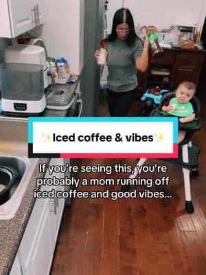 If the coffee is iced, and the vibes are nice, I’m in there! 🙌🏼 #icedcoffee #coffeeandvibes #vibesareright #coffeetiktok #coffeetok #momlife #coffeemom 