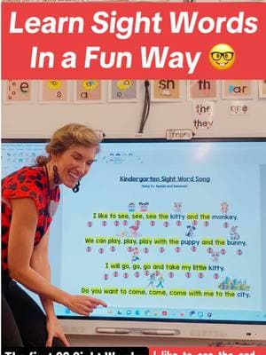 The First 20 Sight Words Kids Need To Know In ONE catchy Song!!!! 🎵 Teach your children this!!! Find the download on my website!! #sightwords #sightword #mrssmithscatchysongs #learnenglish #learnenglishdaily #readenglish #english #kindergarten #englishlesson #kindergartenteacher #