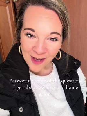 Answering some questions I get as a in home salon owner 💗🎀🫶🏼 #homesalon #homesalonideas #hairstylist #Vlog #hairstylistvlog #momvlog #wfhvlog  