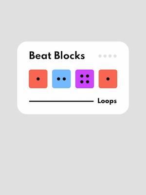 Beat Blocks Loops: Practice common rhythm patterns.  Loop No. 1 - Subdividing by 2 & 4 #rhythm #rhythms #rhythmpractice #learnrhythm #musiceducation #musictheory 