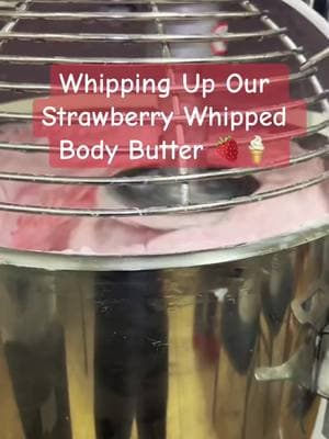 Strawberry Body Butter 🍓🍦delicious and creamy! #skincare #bodybutter #strawberryoil #blackhistorymonth #strawberrybodybutter #fyp 