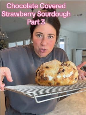 Chocolate covered strawberry sourdough loaf part three 🍫🍓 ##sourdough##sourdoughtok##sourdoughbread##sourdoughbaking##sourdoughforbeginners##sourdoughclub##yum##yummy##chocolatecoveredstrawberries