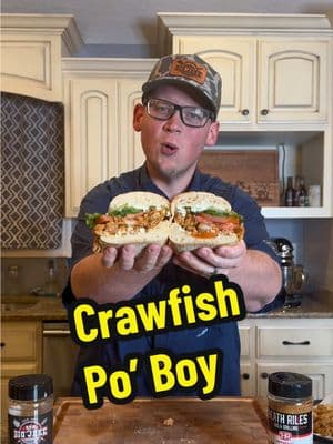 These Crawfish Po’ Boys are packed with flavor and are always a fan favorite! What do you like on your Po’ Boys? #thatswhereitsat #bbqwithbigjake #heathrilesbbq #shootintheque #heathrilesbbqproducts @Heath Riles BBQ 