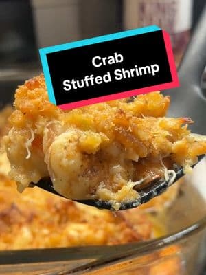 Seafood Dinner? I got you Crab Stuffed Shrimp!! #DinnerIdeas #dinnerrecipe #easymeals #EasyRecipes #seafoodrecipes #seafoodlover 