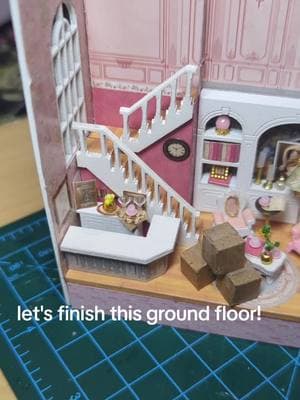 let's finally finish the ground floor! #dollhouse #relaxingvideos #minihouse #dollhouseminiatures #trinkets #tinythings #diytinyhouse #relaxing #dollhousechallenge 