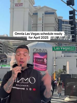 Omnia Las Vegas Schedule ready for April 2025. Here is all the information you need. #greenscreen #omnialasvegas #april2025 #schedule #taorewardsapp #thingstodoinvegas #lasvegasvacation 