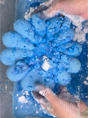 White crunchy + Blue Messy Pasted #messy #fyppppppppppppppppppppppp #asmrsleep #oddlysatisfy #blue #messyplay #white #pj #fyp #funfunletsgo #asmr #flower 