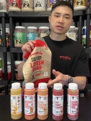 Replying to @Christopher Joseph Joseph’s Lavash Wrap + Taste Flavor co Sauces 💯  #tasteflavorco #joeyswoll #lowcaloriesauce #lavashwrap @Taste Flavor Co @Joey Swoll 