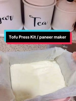 Tofu Press Kit / paneer maker #paneer #tofu #homemad #cheese #paneerrecipe #paneerlovers #useful #foryoupage #musthaves #TikTokShop #kitchenfinds #punjabi #desi #indiantiktok #punjabitiktok #bestproducts 