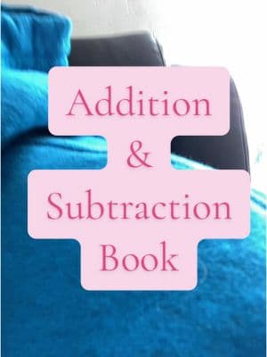 Help your first grader with their math. Additon and subtraction book. #addition #subtraction #additionandsubtraction #math #firstgrademath #firstgrade #learningbooks 