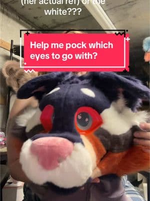 Help me I think I like the paired more?? She will be available soon to be “adopted”  #pickone #fursuitmaker #furry #help #fursuit #cute #premade 