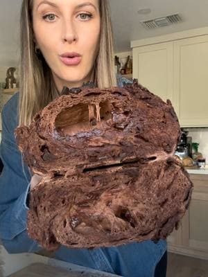 lmk if you want my recipe for my SUPER SOFT sourdough bread 💀 #chocolatesourdough #sourdoughfails 