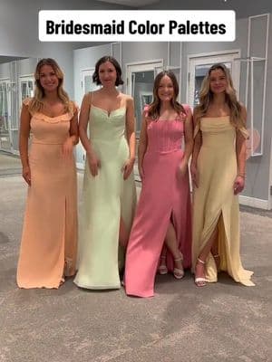 Drop your favorite palette in the comments! 🎨 Then, check out our 17 (!!!) new colors to create the perfect mix and match look via the link in our bio. #bridesmaids #bridesmaidsdresses #bridesmaidcolors #bridesmaiddressshopping 