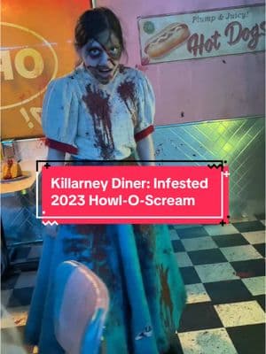 Found this footage of Killarney Diner from 2023…the night Kaylee dressed as a scaredy cat haha 🐈‍⬛ #buschgardenswilliamsburg #buschgardens #busch #costume #howloscream #haunt #spooky #scary #jumpscare #scare #haunted #hauntedhouse #zombie #zombies #monsters #monster