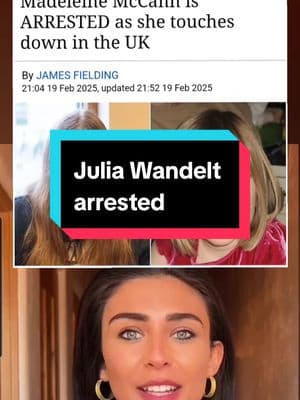 Julia Wandelt arrested!Everything is Allegedly and for entertainment purposes only.  #missingperson #truecrimecommunity #truecrime #crime #dnatest #dna #madeleinemccannupdate #madeleinemccanncase #madeleinemccann #juliawendell #juliawandelt #kateandjerrymccann #arrest #juliawandeltarrested #breakingnews #news #ukarrest #uk 