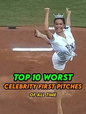 Worst Celebrity First Pitches 😂 #MLB#baseball#celebrity#megantheestallion#fyp#firstpitch#foryoupage#stephenasmith#viralvideo 