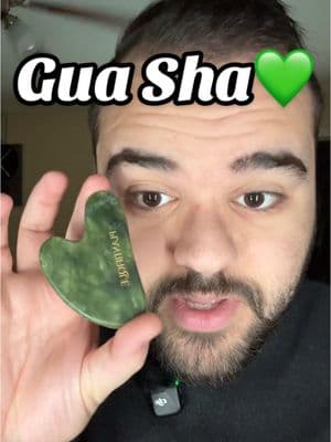 Been using a gua sha for the longest time and it’s definitely been helpful💚 @@Plantifique ##skincare##guashatutorial##guasha##skincareroutine##skincareproducts##menskincare##womenskincare