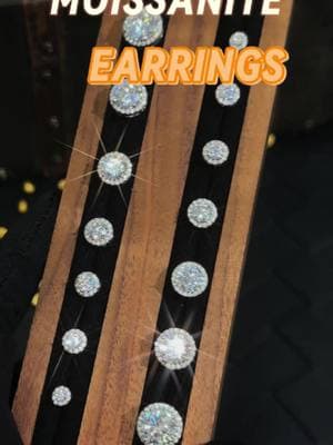 Moissanite earrings #moissanite #foryou #fyp #tiktok #trending #fashiontiktok #jewelry #mademebuyit #925sterlingsilver #earrings #silverearrings  #ucciyojewelry #unleashyourgame 